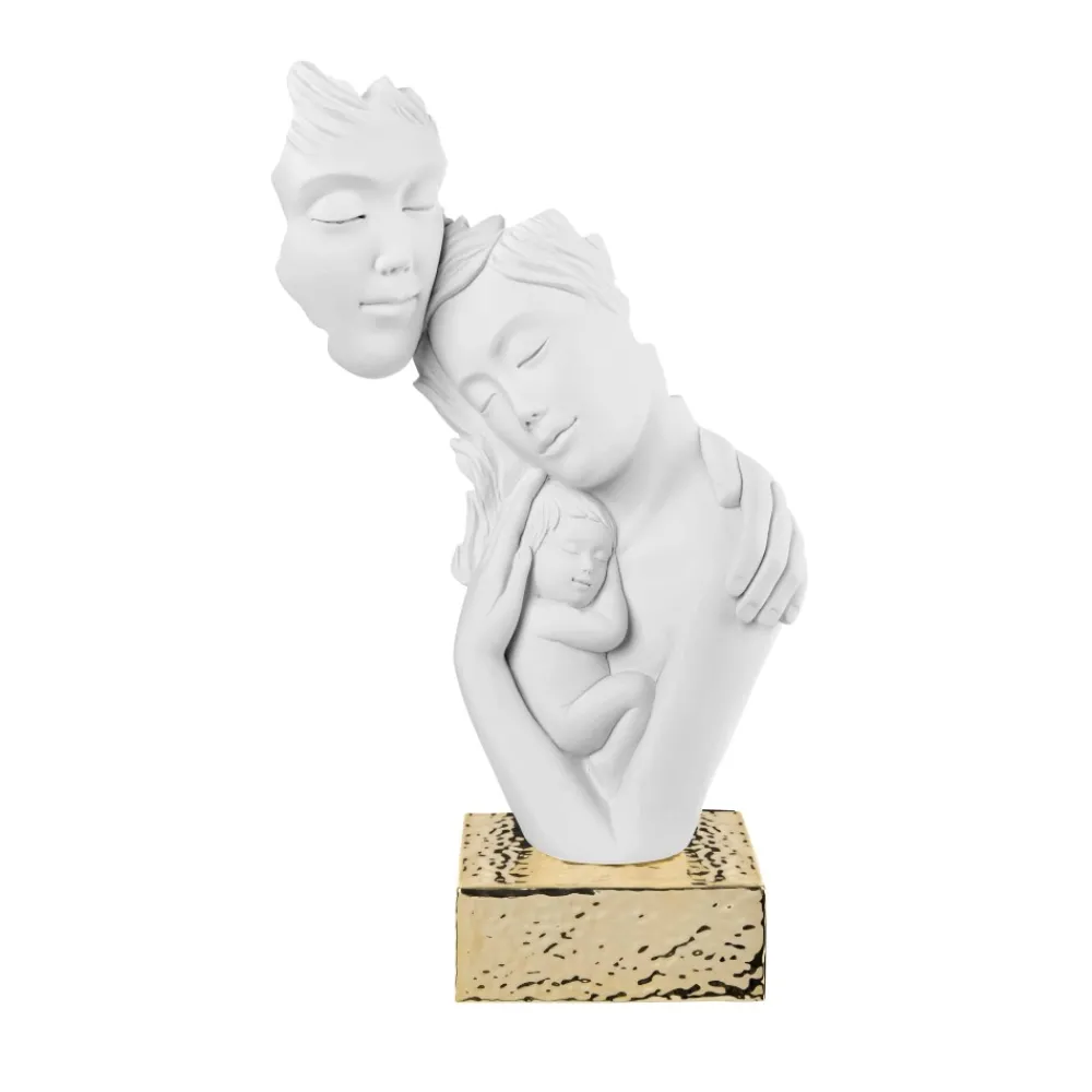 Soprammobili Moderni-Bongelli Preziosi scultura h39 famiglia moderna base oro
