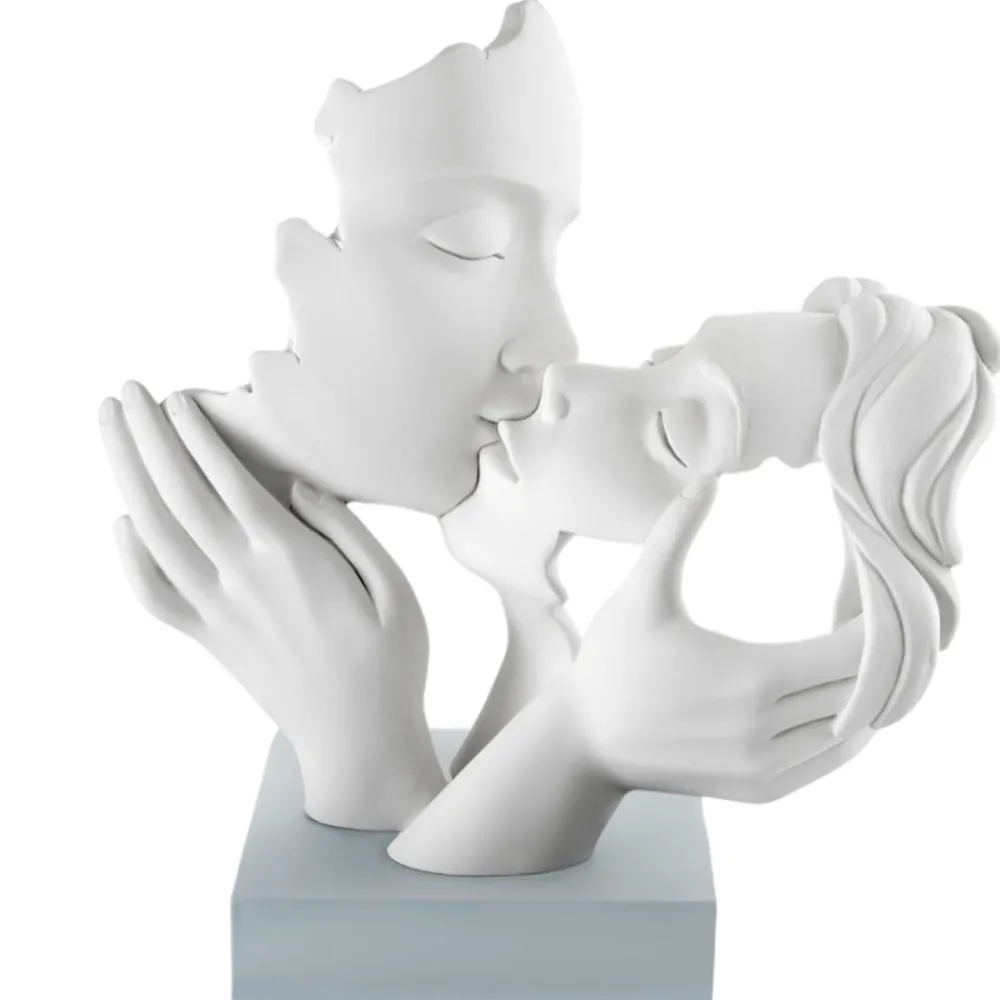 Soprammobili Moderni-Bongelli Preziosi scultura h34 coppia mani face carta da zucchero