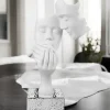 Soprammobili Moderni-Bongelli Preziosi scultura moderna volti face bianco argento