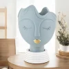 Soprammobili Moderni-Bongelli Preziosi scultura vaso testa donna h39 carta da zucchero