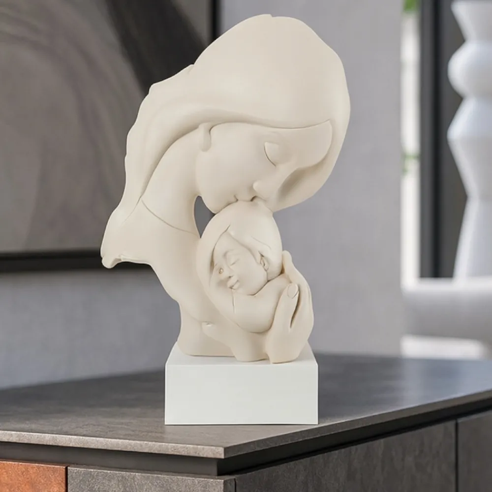 Soprammobili Moderni-Bongelli Preziosi soprammobile scultura nascita face nocciola