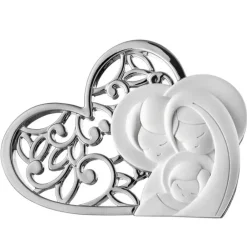 Soprammobili Moderni-Bongelli Preziosi soprammobile bianco cuore argento