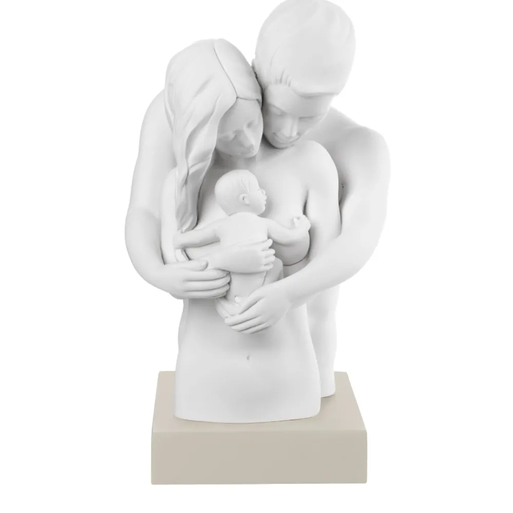Soprammobili Moderni-Bongelli Preziosi soprammobile busto famiglia nocciola