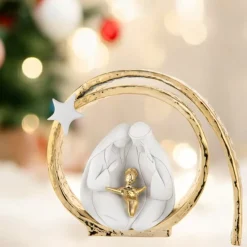 Presepi Di Natale-Bongelli Preziosi statuetta presepe moderno di natale natività oro d15