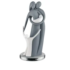 Soprammobili Moderni-Bongelli Preziosi statuetta soprammobile moderno famiglia grigio