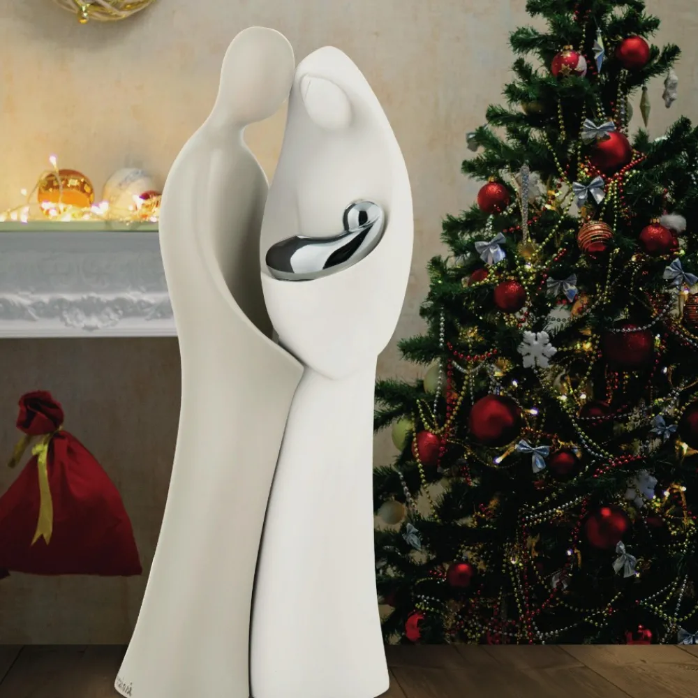 Presepi Di Natale-Bongelli Preziosi statuina 26cm presepe di natale moderno natività nocciola