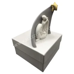 Presepi Di Natale-Bongelli Preziosi statuina h13 presepe moderno grigio stella natività