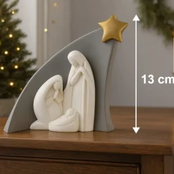Presepi Di Natale-Bongelli Preziosi statuina h13 presepe moderno grigio stella natività