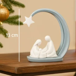 Presepi Di Natale-Bongelli Preziosi statuina h13 cm presepe di natale grigio natività