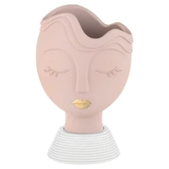 Soprammobili Moderni-Bongelli Preziosi vaso soprammobile viso donna scultura cipria