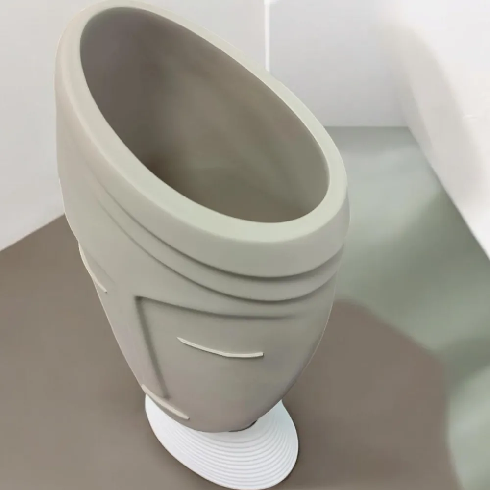 Soprammobili Moderni-Bongelli Preziosi vaso viso uomo h45 nocciola soprammobile