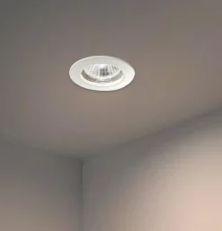 Faretti Da Incasso-Ideal Lux Box da 3 jazz fi faretto rotondo da incasso soffitto bianco gu10