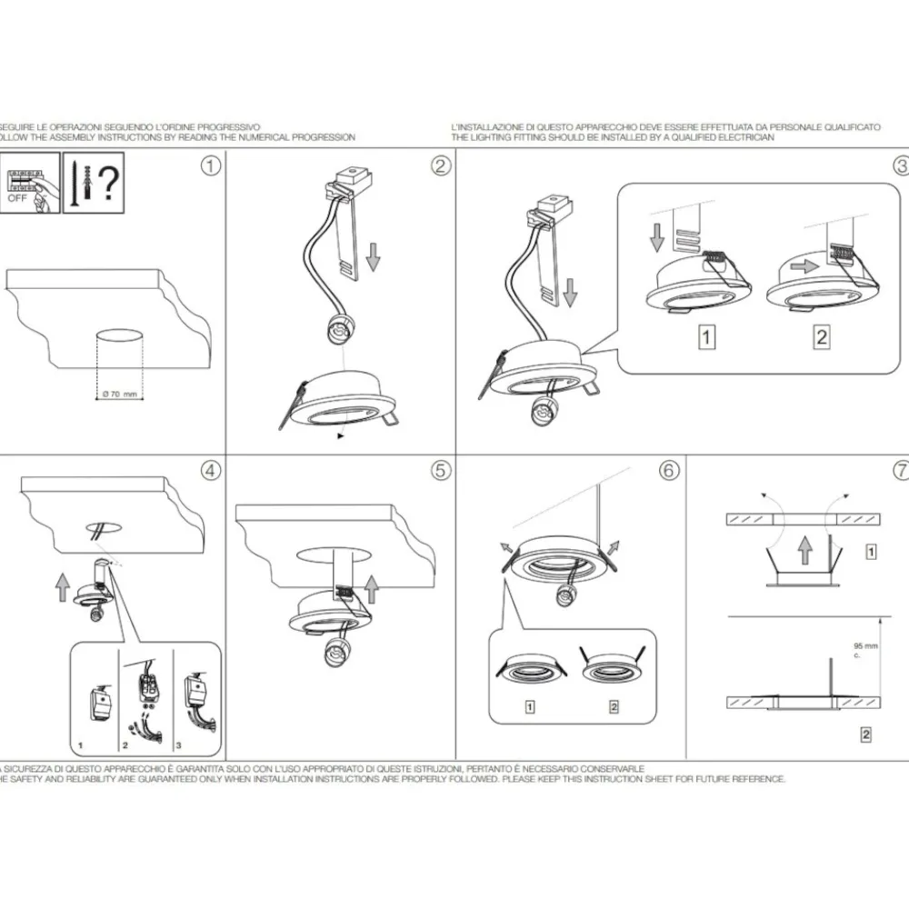Faretti Da Incasso-Ideal Lux Box kit 3 swing faretti da incasso orientabile brunito rotondo