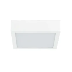 Plafoniere Moderne-Linea Light Box sq plafoniera led 17w 4000k quadrata bianca