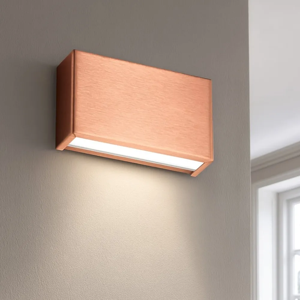 Applique Da Parete-Linea Light Box w1 rame mono emissione applique led 6w 2700k
