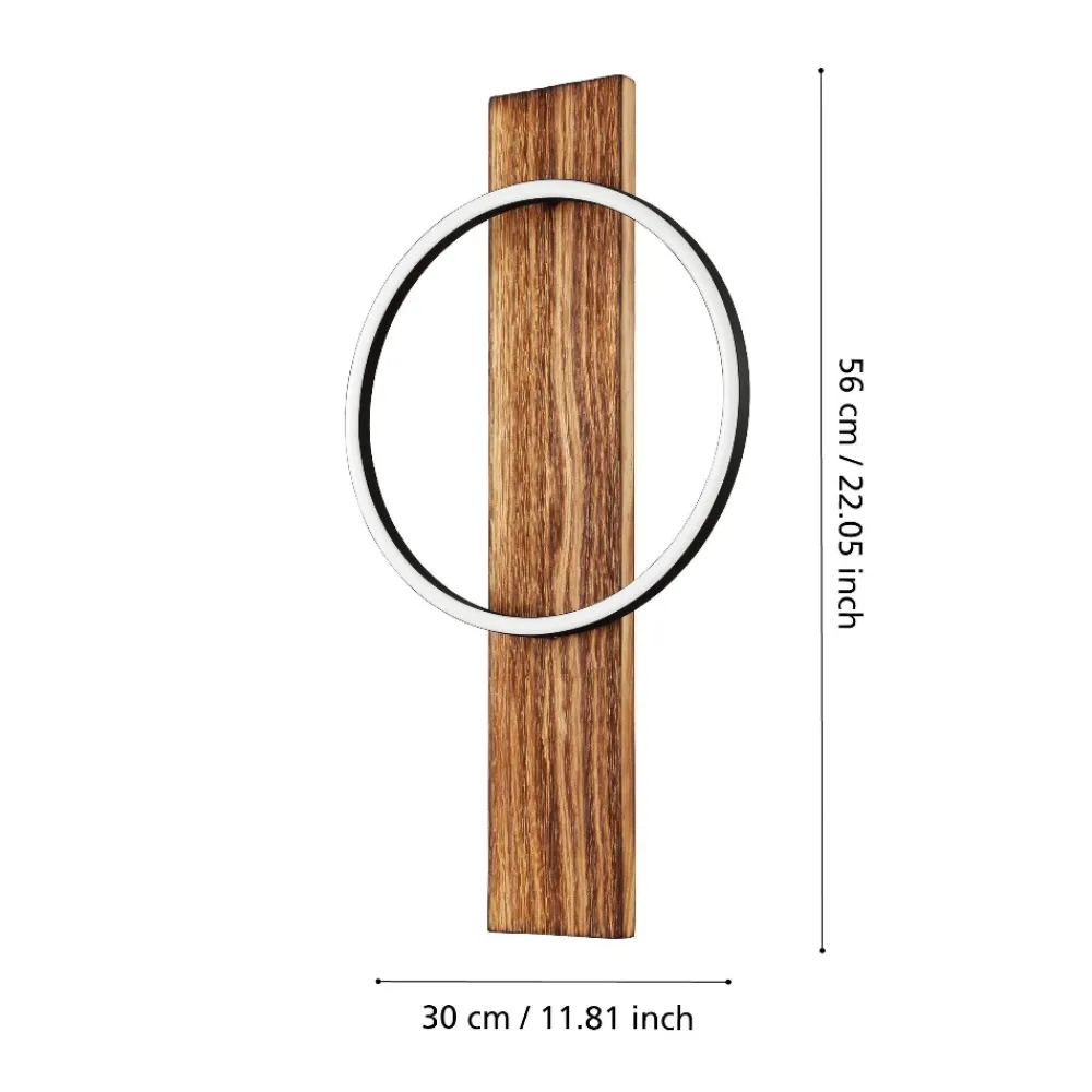 Applique Da Parete-Eglo Boyal applique da parete stile nordico led 3000k