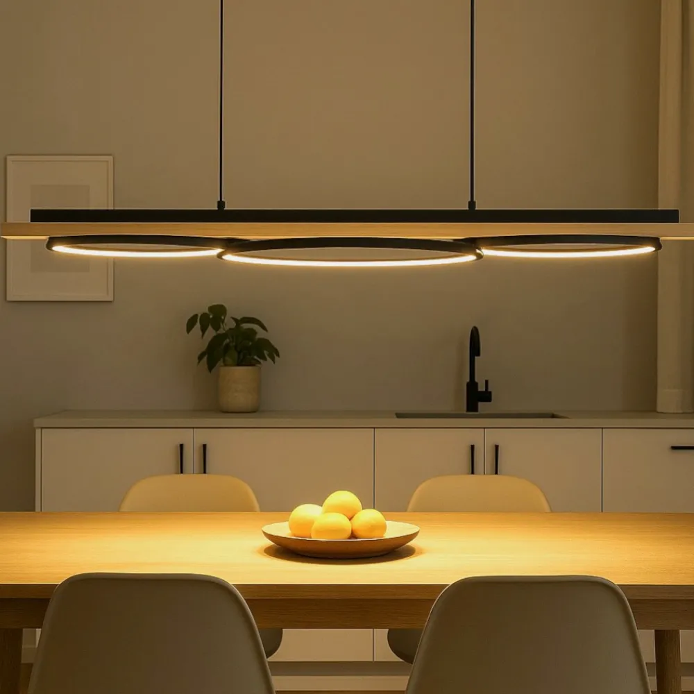 Lampadari Cucina-Eglo Boyal lampadario da cucina moderno led 3000k dimmerabile