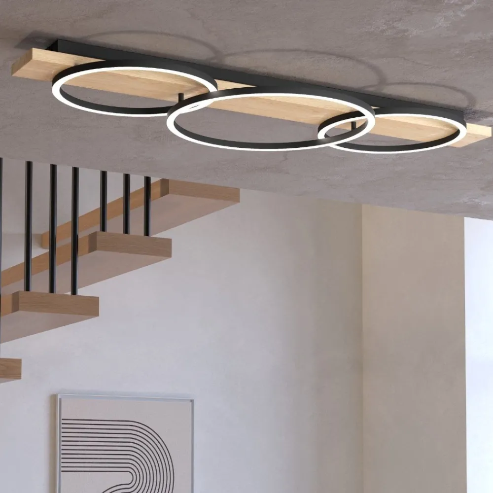 Plafoniere Moderne-Eglo Boyal plafoniera led 3000k 3 luci design