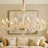 Lampadari Moderni-Ideal Lux Brigitta sp12 lampadario di cristallo 12 bracci ambra