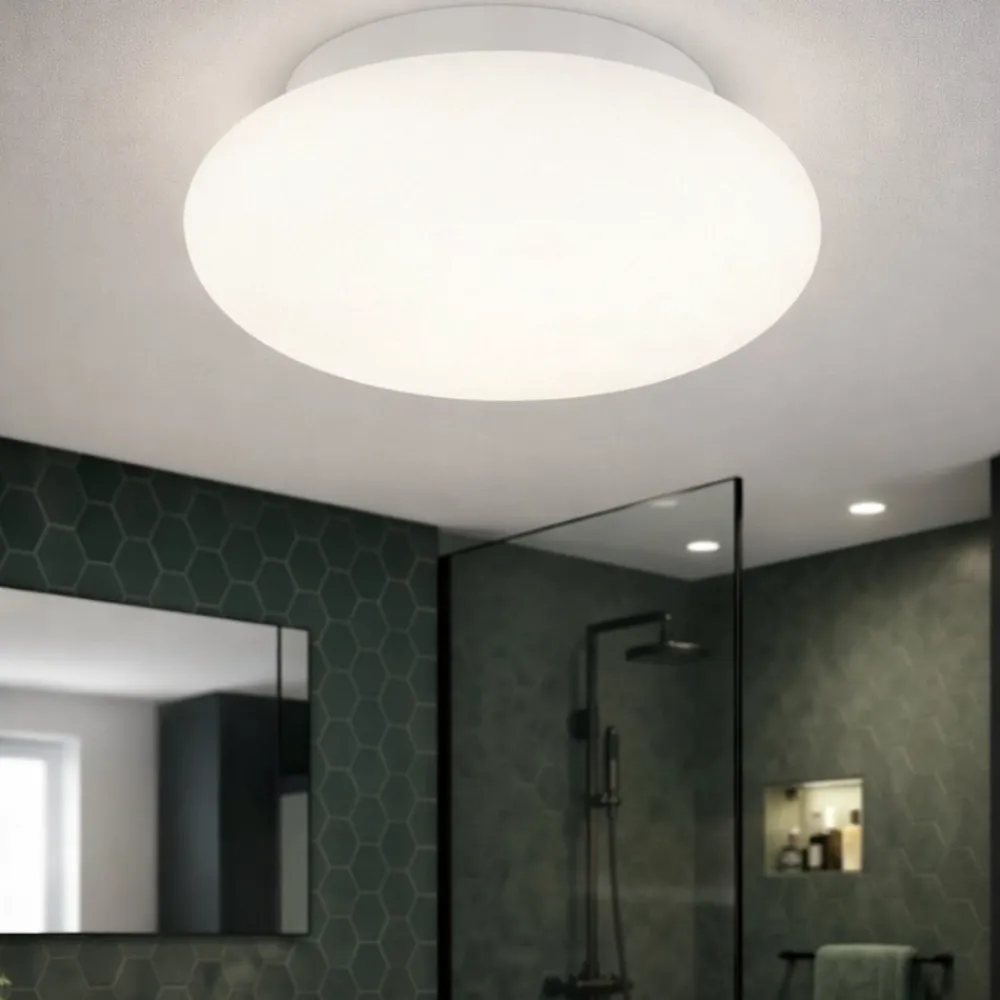 Plafoniere Bagno-Ideal Lux Bubble pl1 plafoniera bagno design rotonda