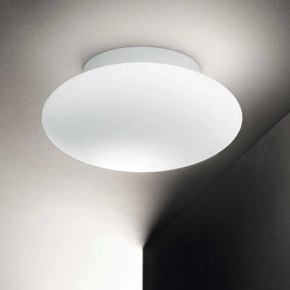 Plafoniere Bagno-Ideal Lux Bubble pl1 plafoniera bagno design rotonda