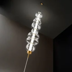 Lampade Da Terra-Perenz Illuminazione Bubbles perenz lampada da terra bolle vetro led 3000k altezza regolabile
