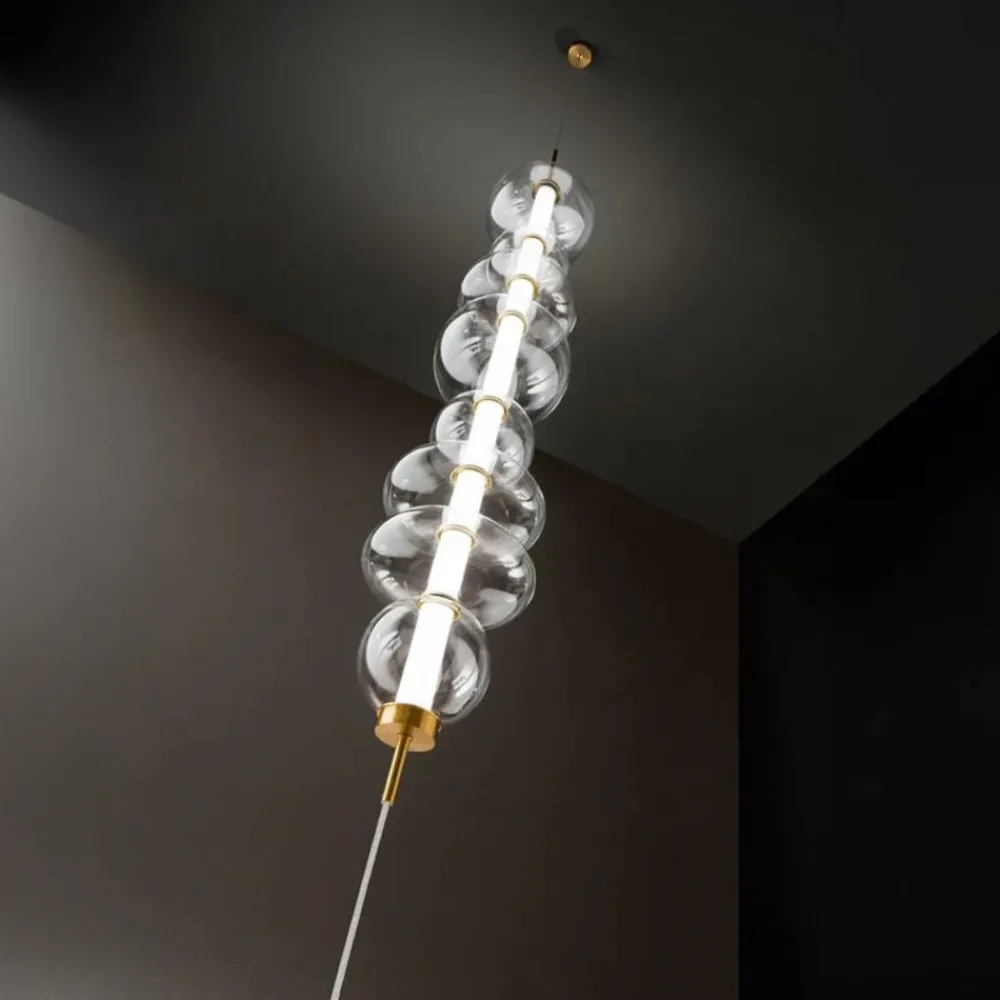 Lampade Da Terra-Perenz Illuminazione Bubbles perenz lampada da terra bolle vetro led 3000k altezza regolabile