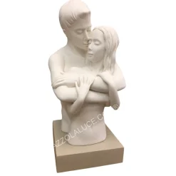 Soprammobili Moderni-Bongelli Preziosi Busto coppia innamorati soprammobile nocciola