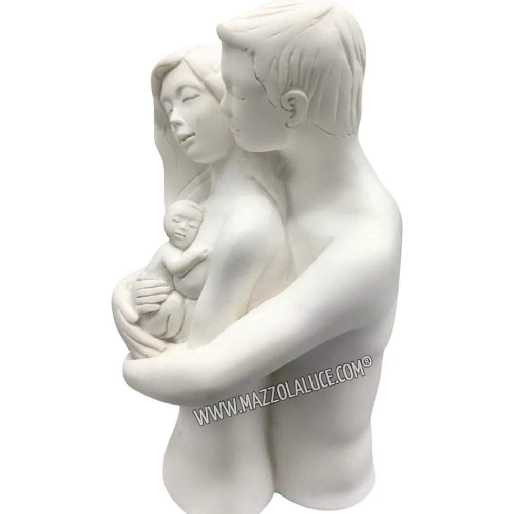 Soprammobili Moderni-Bongelli Preziosi Busto famiglia sentimenti soprammobile argento