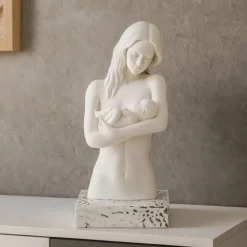 Soprammobili Moderni-Bongelli Preziosi Busto maternita soprammobile base argento