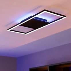 Plafoniere Moderne-Eglo Calagrano z plafoniera smart led rgb da 3000k a 6500k dimmerabile