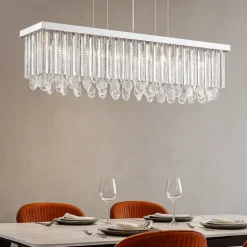 Lampadari Moderni-Eglo Caloanda lampadario di cristallo vetro per soggiorno