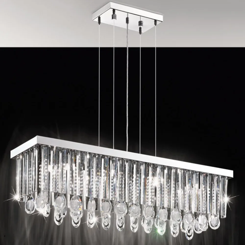 Lampadari Moderni-Eglo Caloanda lampadario di cristallo vetro per soggiorno