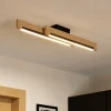 Plafoniere Moderne-Eglo Camacho plafoniera moderna in legno led 3000k dimmerabile