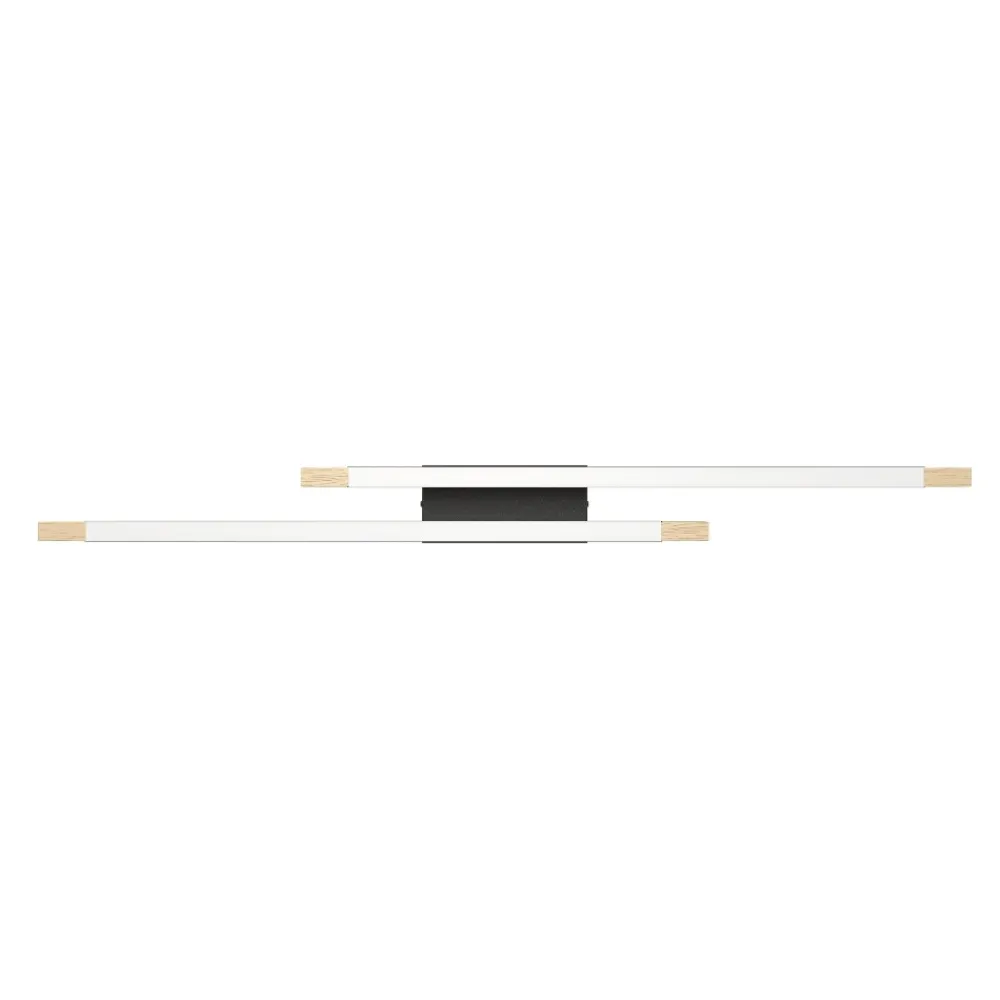 Plafoniere Moderne-Eglo Camacho plafoniera moderna in legno led 3000k dimmerabile
