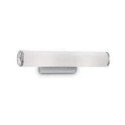 Applique Da Bagno-Ideal Lux Camerino ap2 applique specchio da bagno vetro bianco