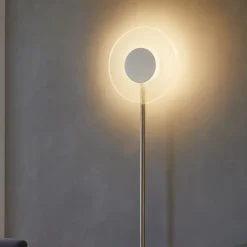 Lampade Da Terra-Ondaluce Candy pt lampada da terra moderna vetro trasparente led design