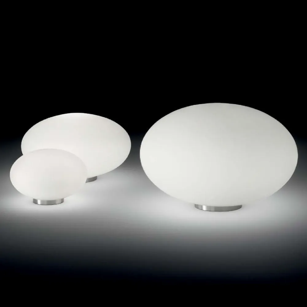 Abat Jour-Ideal Lux Candy tl1 d25 lampada da comodino sfera di vetro bianca
