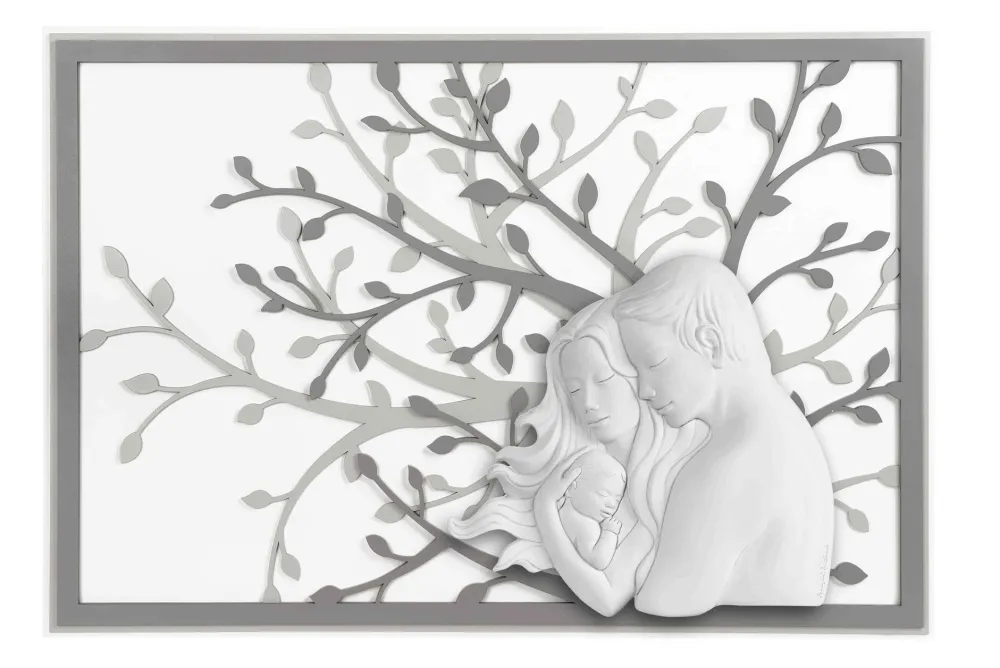 Capezzali-Bongelli Preziosi Capezzale sacra famiglia 70x48 grigio