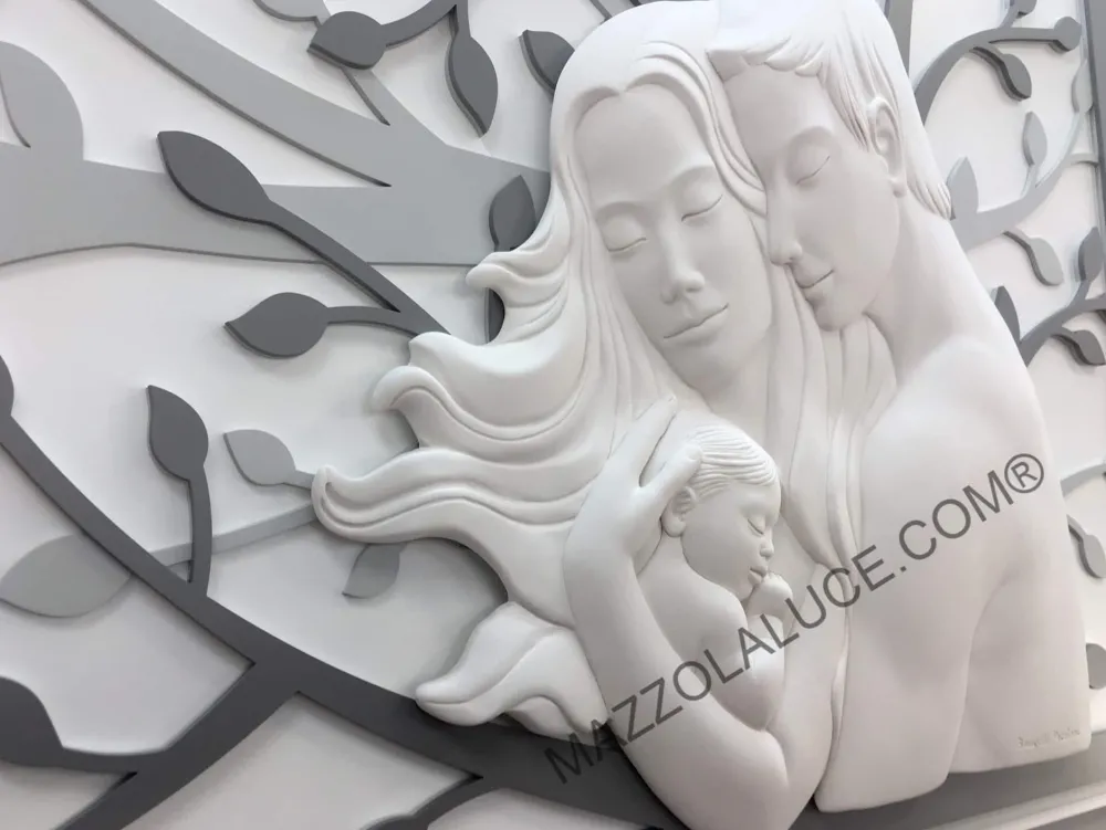 Capezzali-Bongelli Preziosi Capezzale sacra famiglia 70x48 grigio