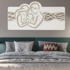 Capezzali-Selezionato da Mazzolaluce Capezzale capoletto sacra famiglia 120x60 moderna bianco rovere