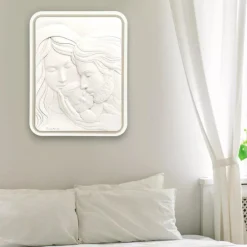 Capezzali-Bongelli Preziosi Capezzale capoletto sacra famiglia 45x58 nocciola
