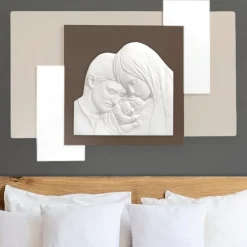 Capezzali-Bongelli Preziosi Capezzale capoletto sacra famiglia moderno 100x57 nocciola