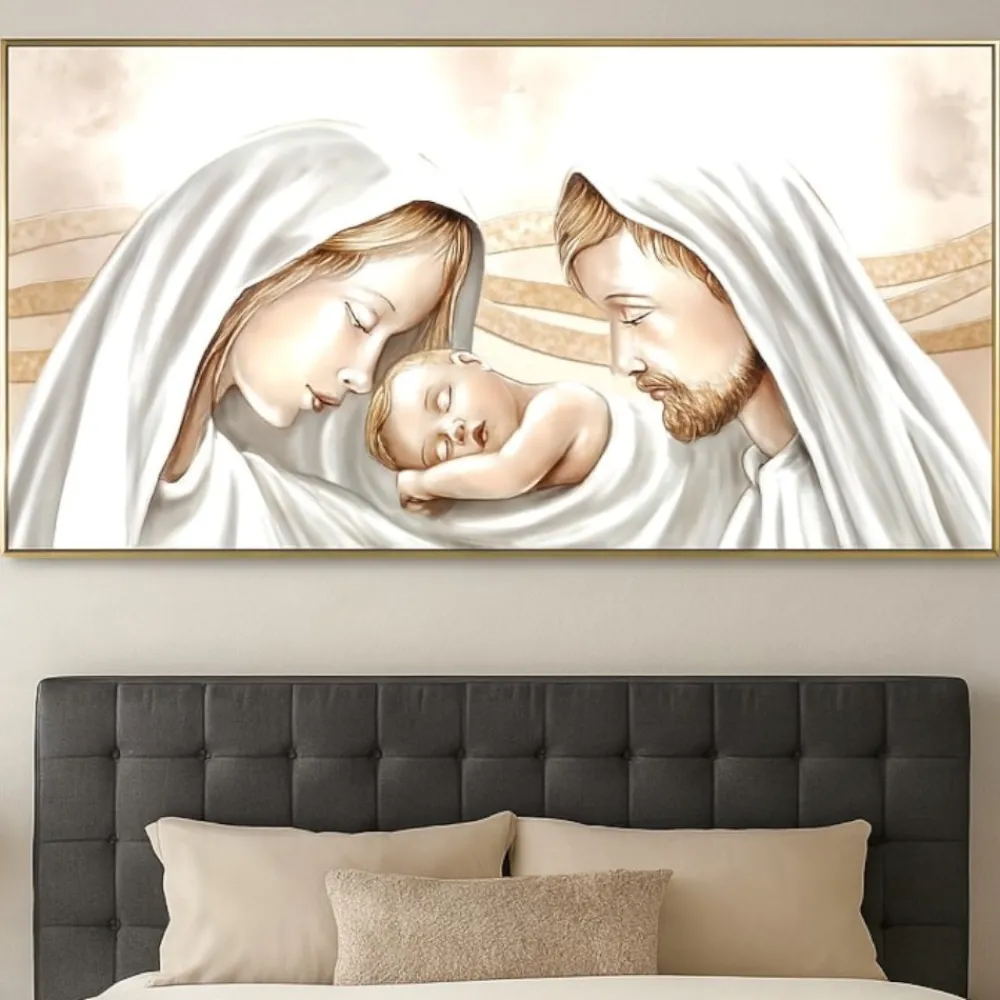 Capezzali-Selezionato da Mazzolaluce Capezzale capoletto sacra 90x60 famiglia cornice oro