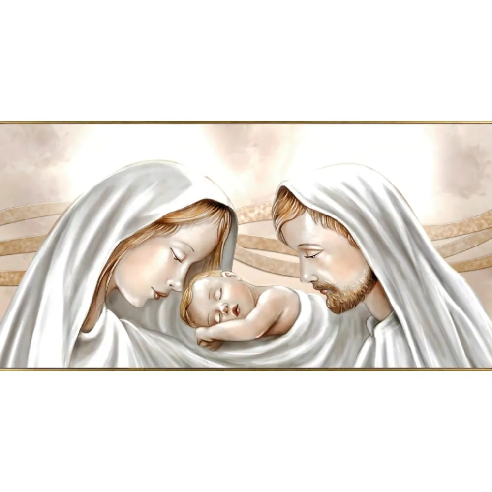 Capezzali-Selezionato da Mazzolaluce Capezzale capoletto sacra 90x60 famiglia cornice oro