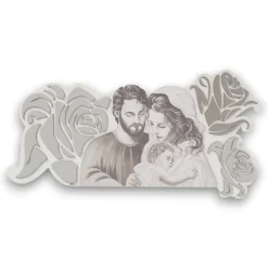 Capezzali-Selezionato da Mazzolaluce Capezzale classico sacra famiglia 120x60 legno bianco grigio tortora