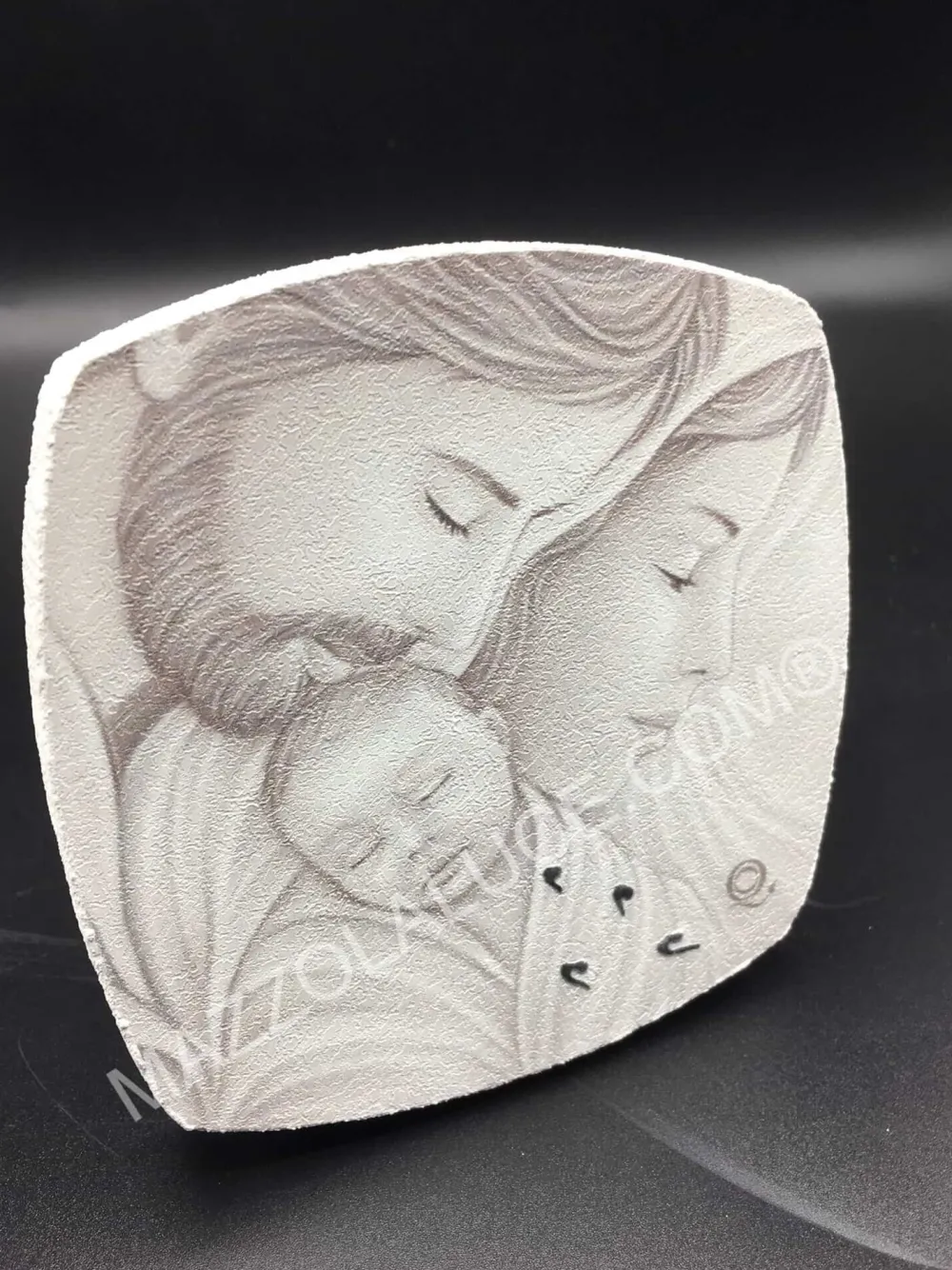 Capezzali-Selezionato da Mazzolaluce Capezzale da comodino 10x10cm sacra famiglia decoro a rilievo