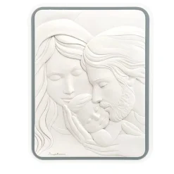 Capezzali-Bongelli Preziosi Capezzale moderno sacra famiglia 45x58 grigio
