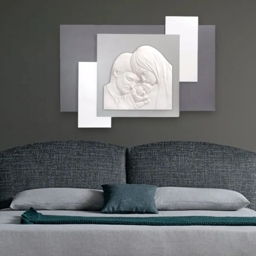 Capezzali-Bongelli Preziosi Capezzale moderno sacra famiglia grigio 100x57