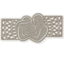 Capezzali-Selezionato da Mazzolaluce Capezzale moderno sacra famiglia 120x60 grigio tortora bianco